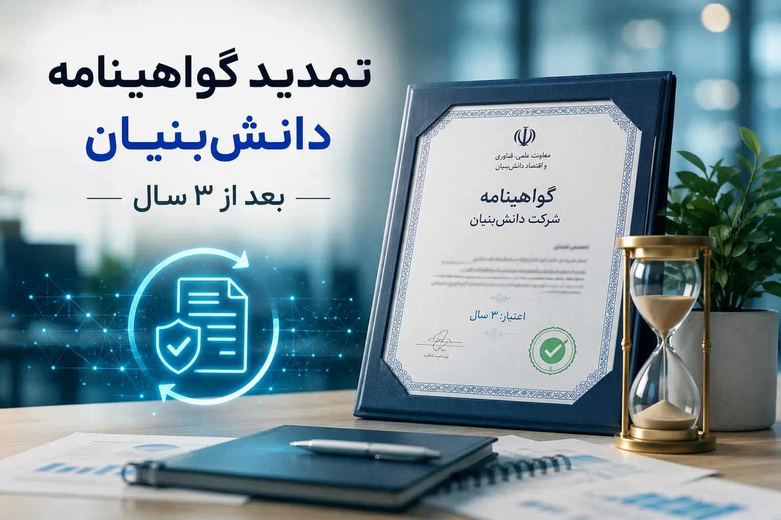 تمدید گواهینامه دانش‌بنیان